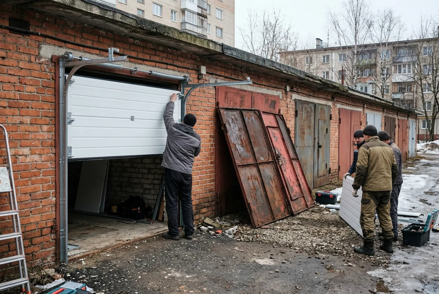Замена гаражных ворот в Обнинске